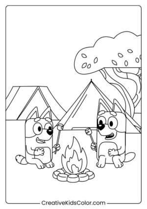 Bluey Coloring Pages (35+ Free Printable PDF)