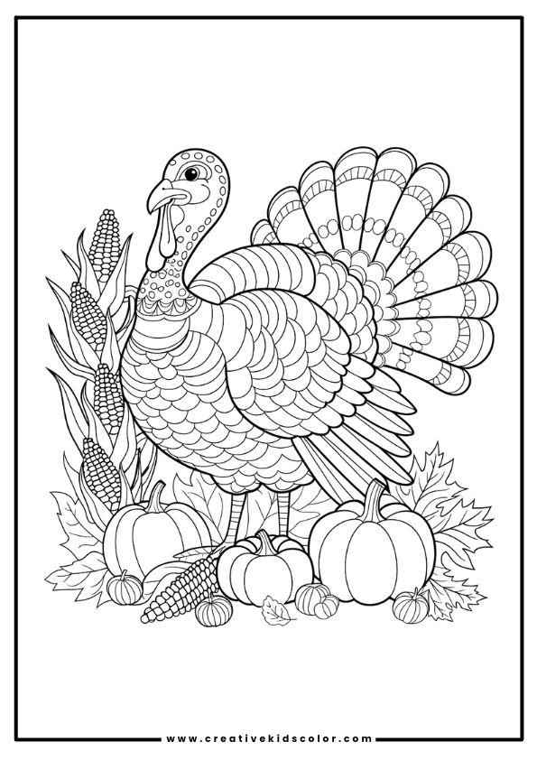 Thanksgiving Coloring Pages For Adult