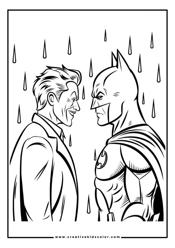 Batman Joker Coloring Page