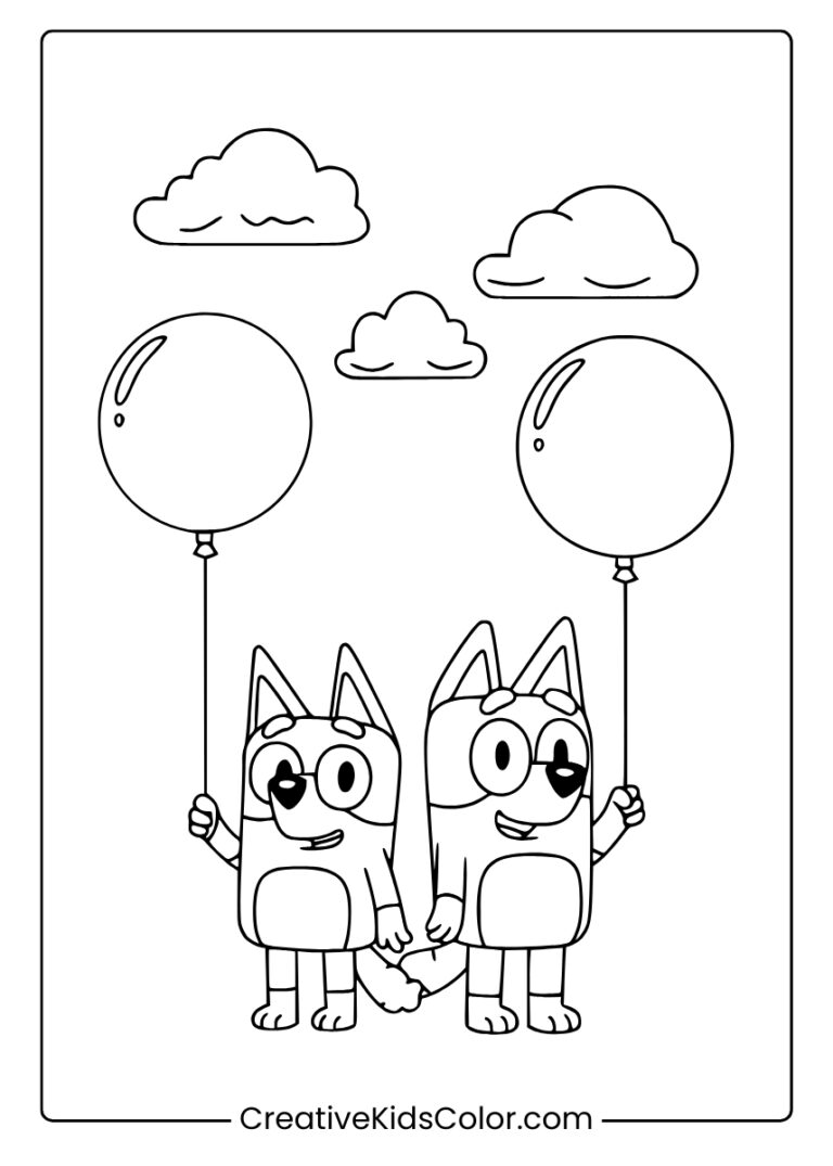 Bluey Coloring Pages (35+ Free Printable PDF)