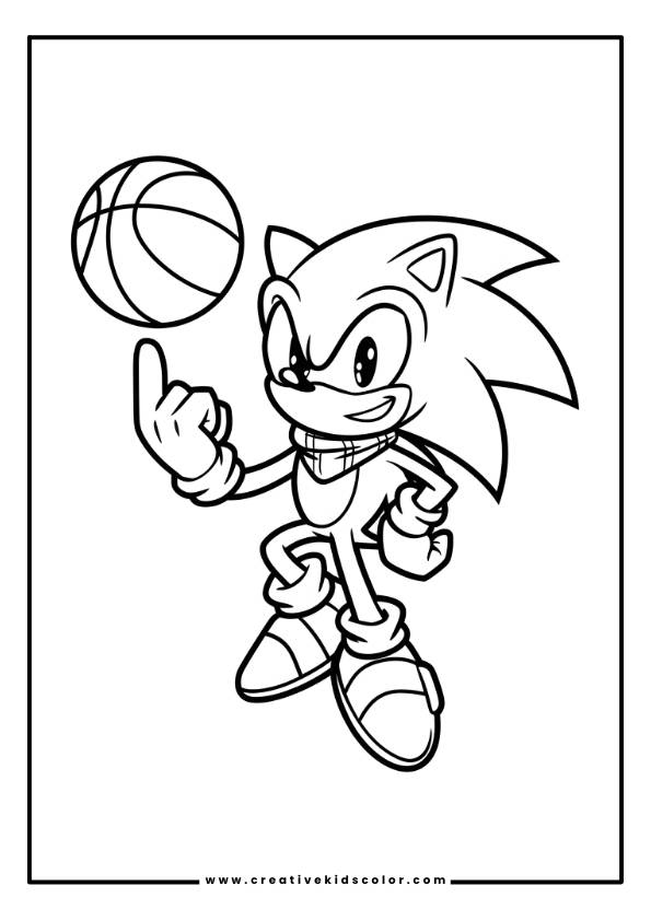 Sonic Boom Coloring Page