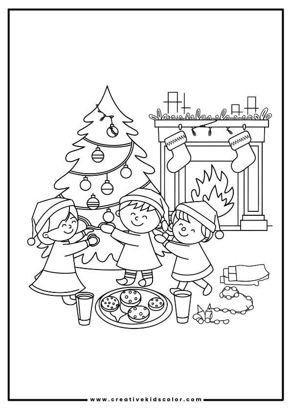 Children'S Christmas Coloring Pages