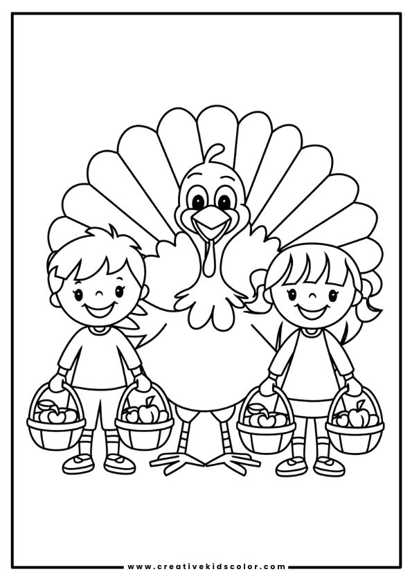Children'S Thanksgiving Coloring Page