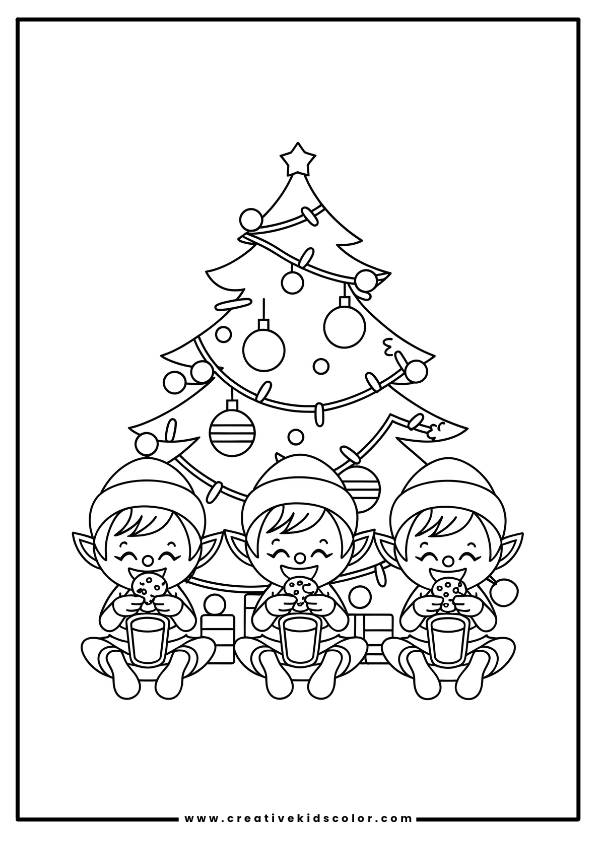 Christmas Gnome Coloring Pages