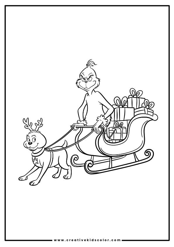 Christmas Coloring Pages Grinch