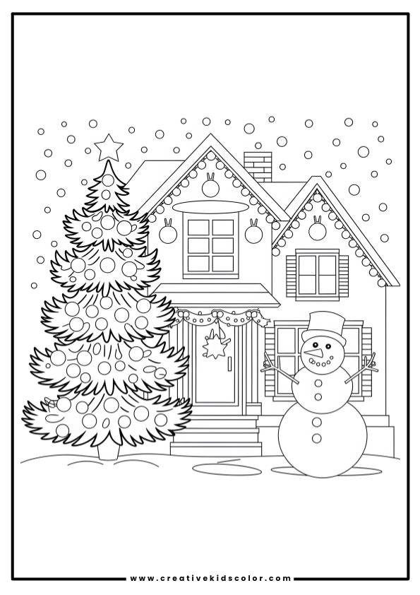 Christmas Holiday Coloring Pages