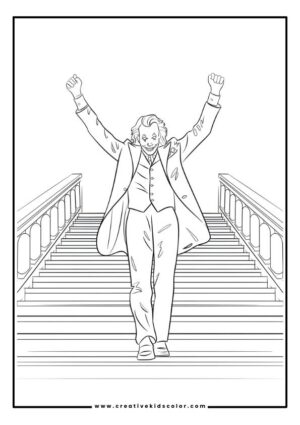 Joker Coloring Pages (Free Printable PDFs)