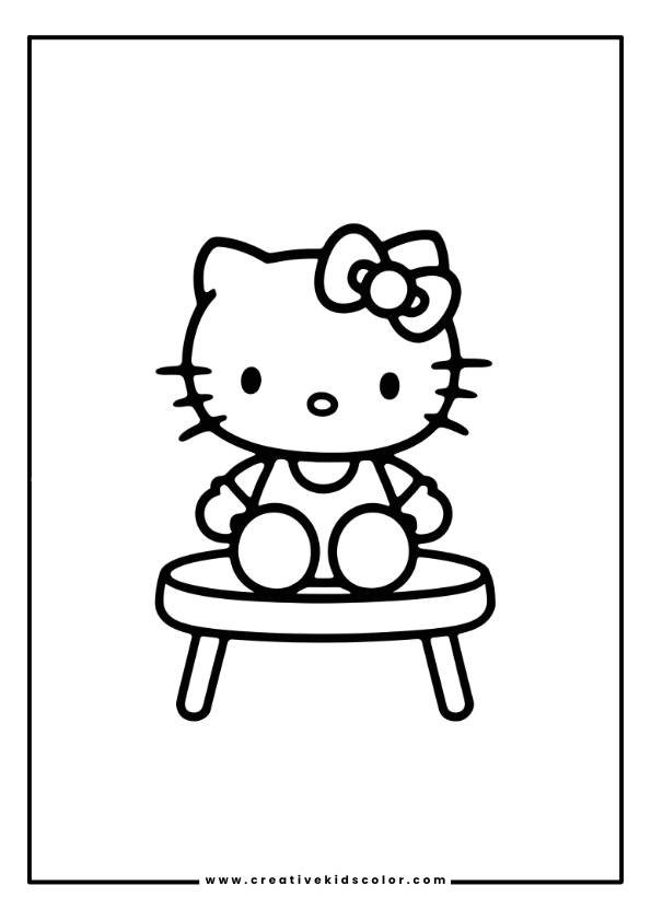 Sanrio Hello Kitty Coloring Page