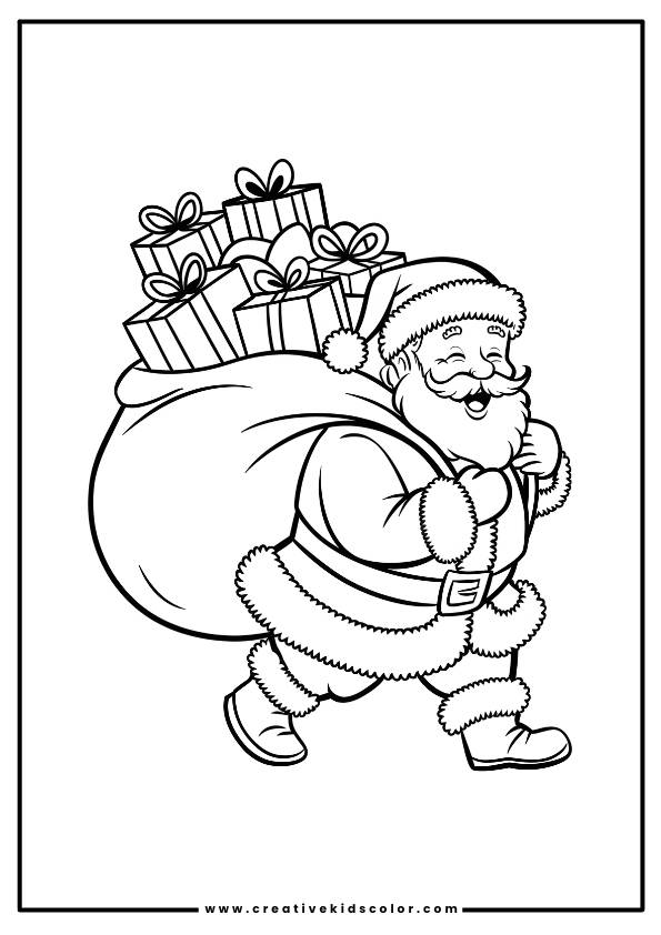 Christmas Santa Claus Coloring Pages