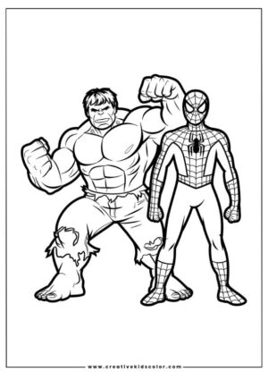 Spider-Man Color Pages (30+ PDF free print) - Coloring Feel