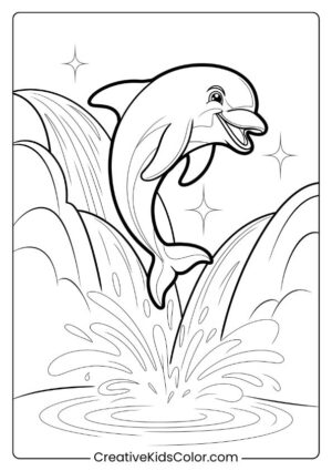 Dolphin Coloring Pages (50+ Free Printable PDF)