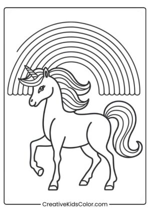 Rainbow Coloring Pages (50+ Free Printable PDF)