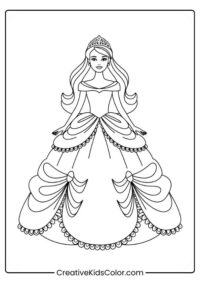 20+ Free Barbie Coloring Pages Printable PDF Collection