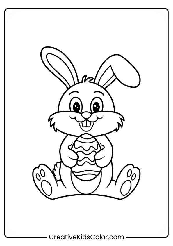 Easter Bunny Coloring Page