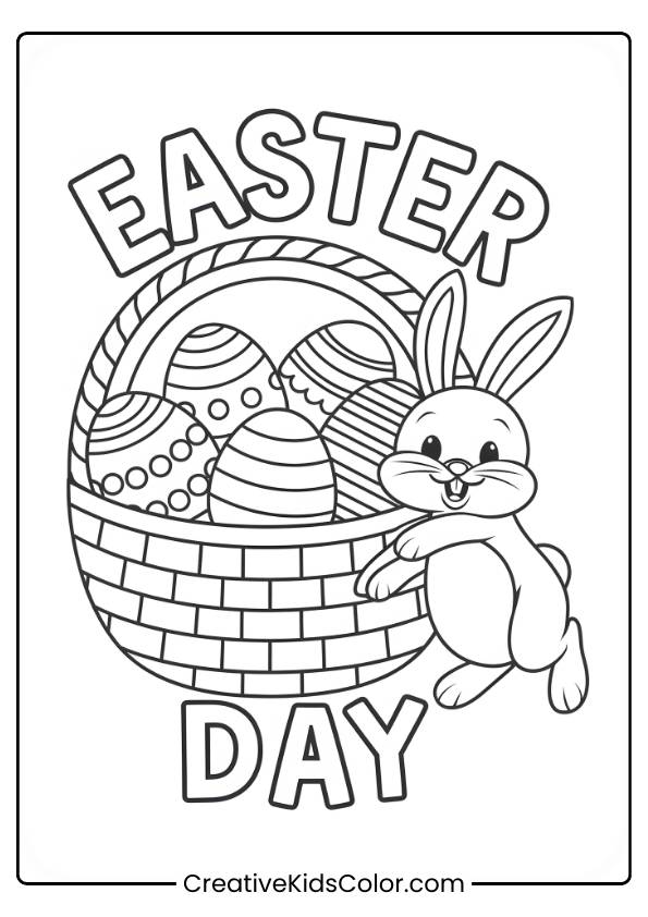 Easter Day Coloring Page