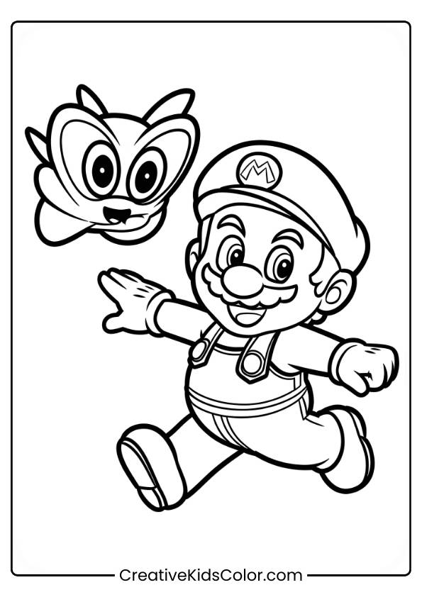 Mario Odyssey Coloring Page