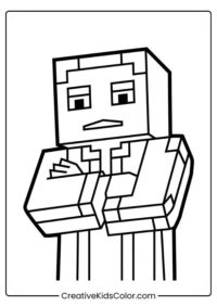 Minecraft Coloring Pages +25 Free Printable PDF
