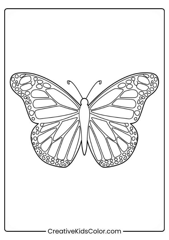 Monarch Butterfly Coloring Page