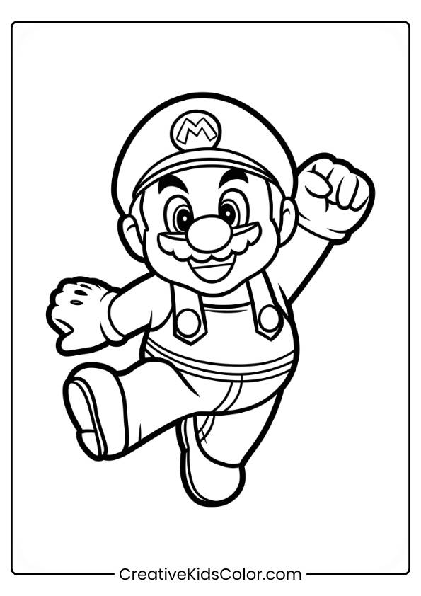 Nintendo Mario Coloring Page