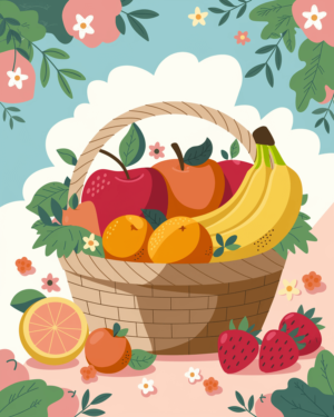 Fruits Coloring Pages Featured Image