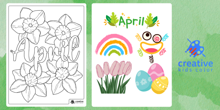 April Coloring Pages