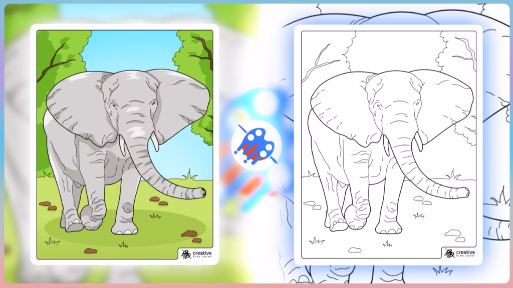 Color The Elephant Using Code Examples Elephant Coloring Pages (40+ Free Printable PDFs)