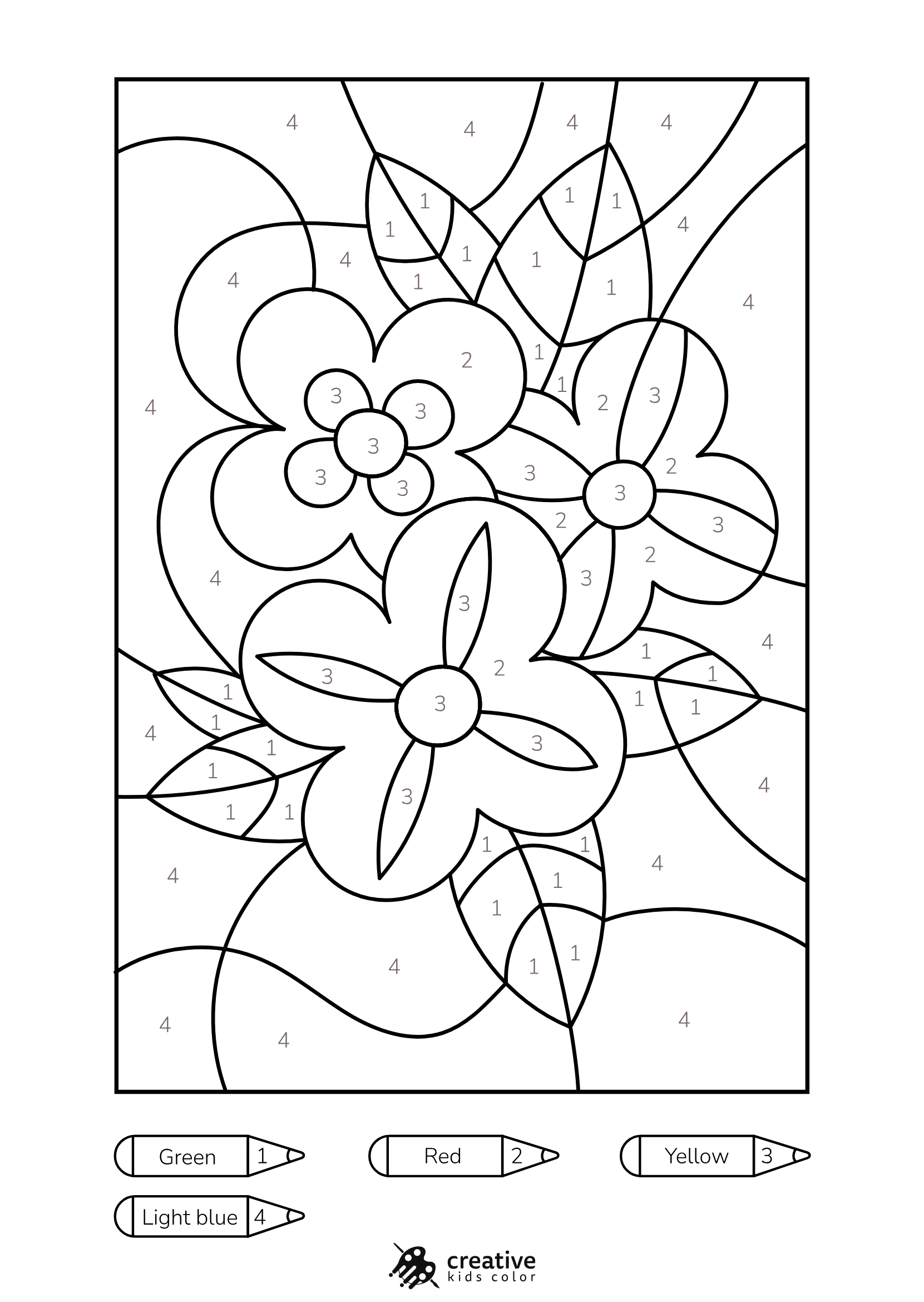 Number Coloring Page