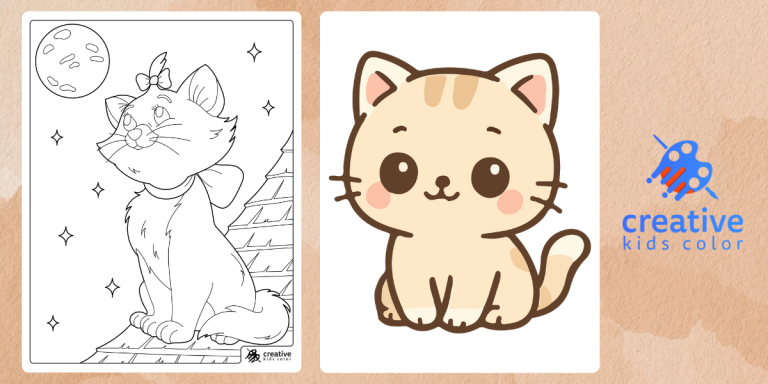 Kitten Coloring Pages