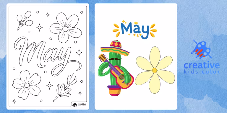 May Coloring Pages
