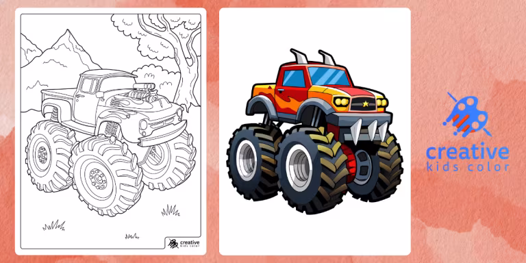 Monster Truck Coloring Pages