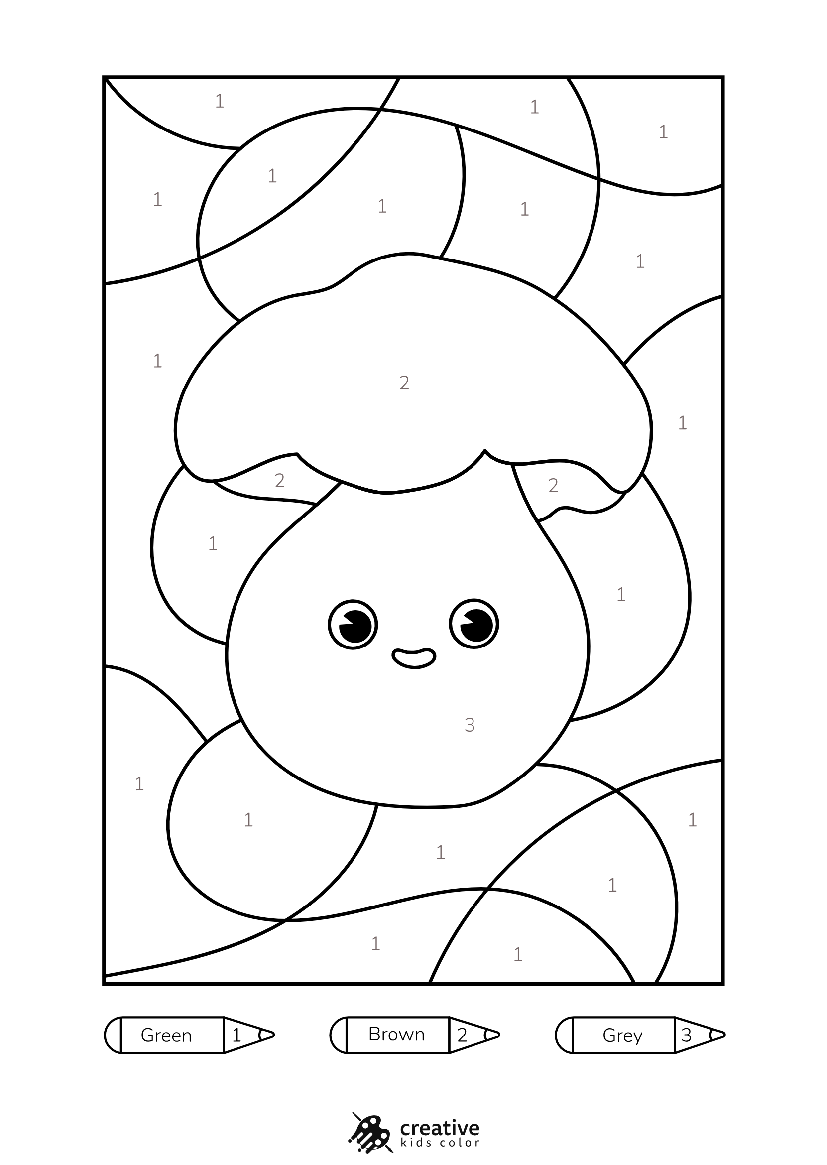 Mushroom Color By Number