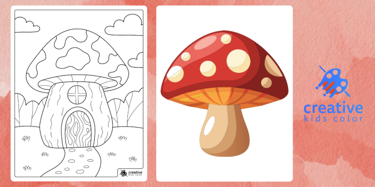 Mushroom Coloring Pages