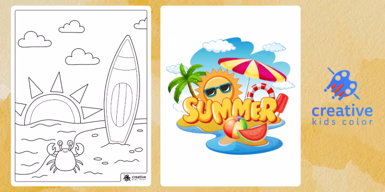Summer Coloring Pages