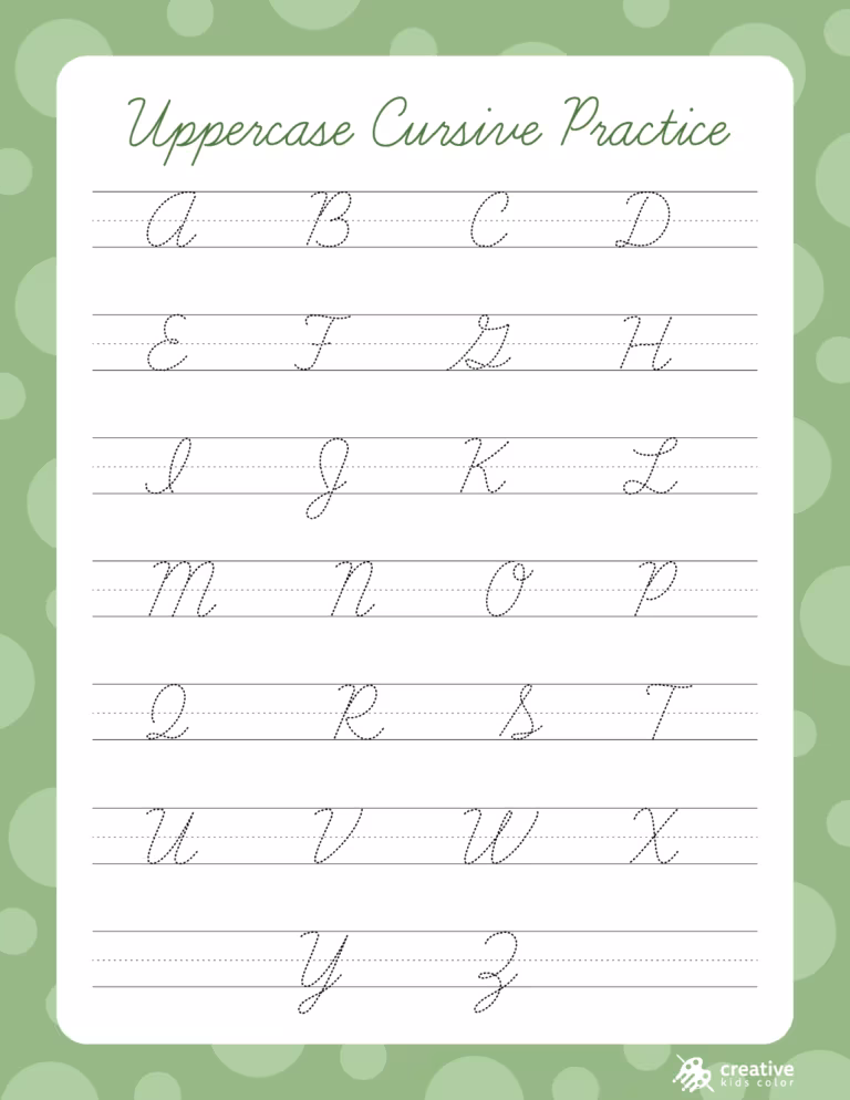 Free Printable Cursive Alphabet Charts & Worksheets