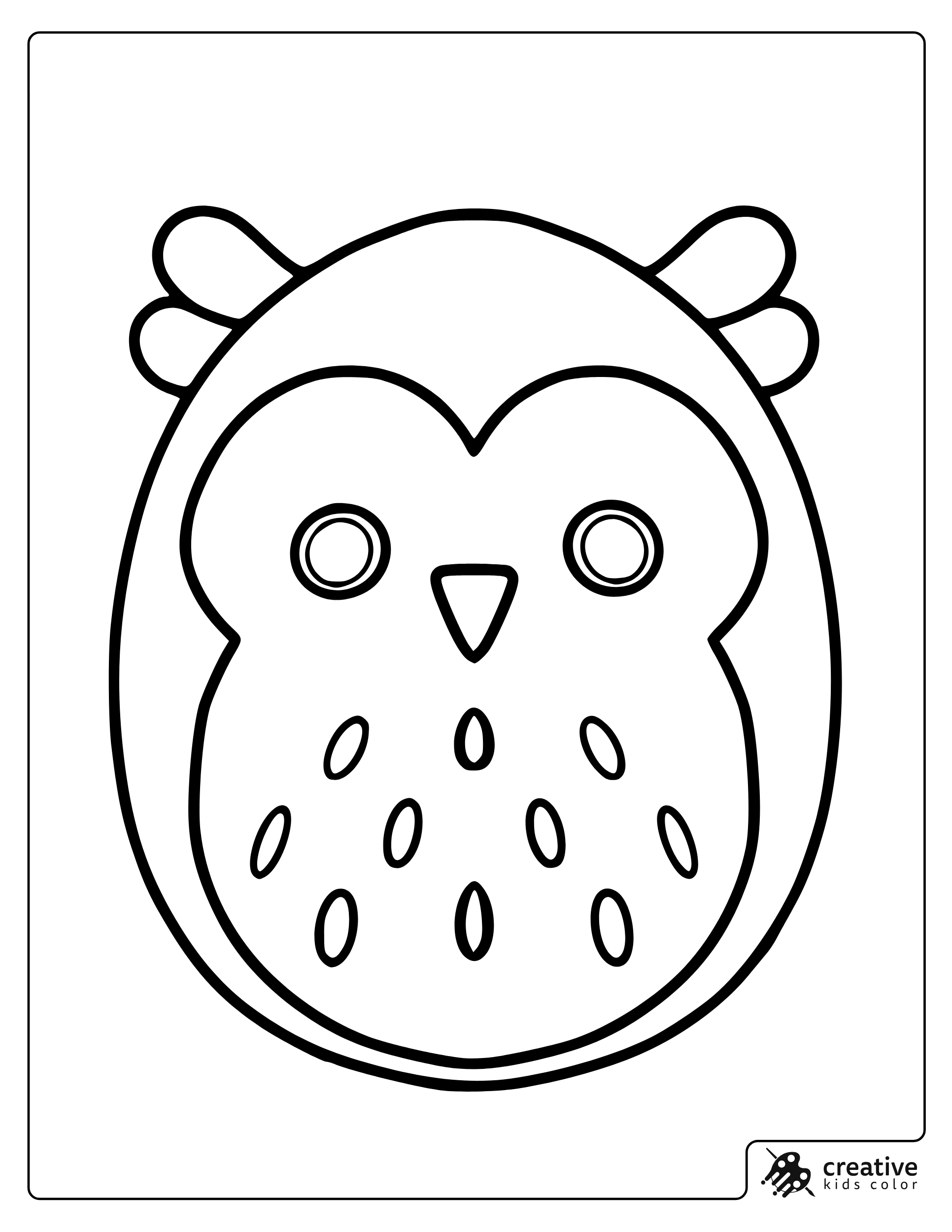 Winston The Owl Squishmallow Coloring Page With Fairy Details.
