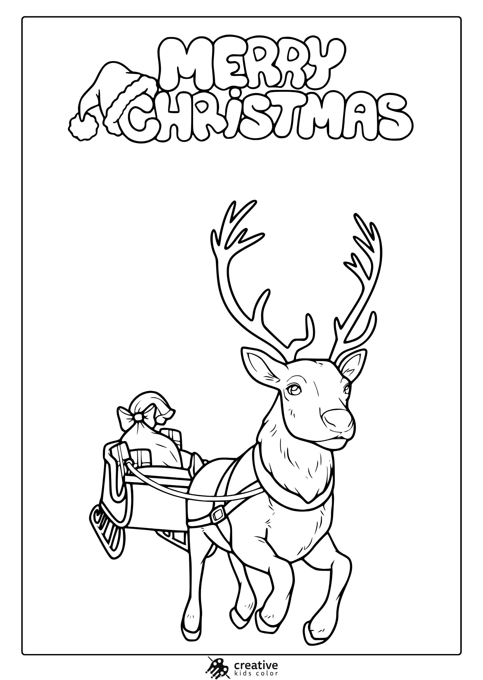 Recharge Recovery page with Sleigh, Antlers, and Merry Christian text.