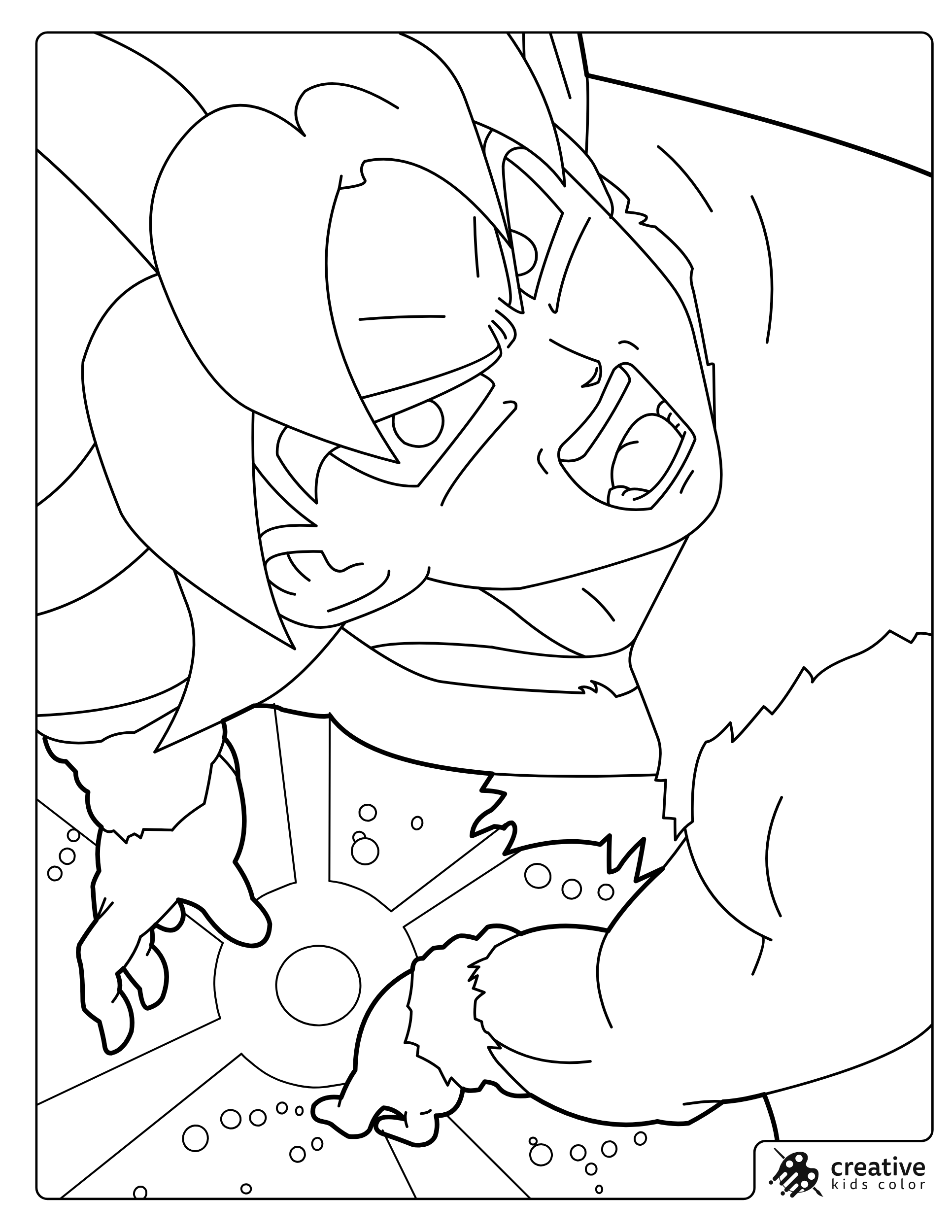 Goku Does A Finger Coloring Page In A Close Up Action Scene