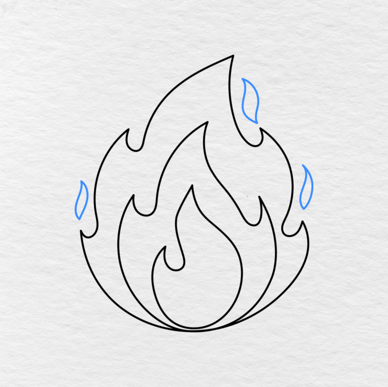 How to Draw Fire (Easy Guide in 6 Steps)