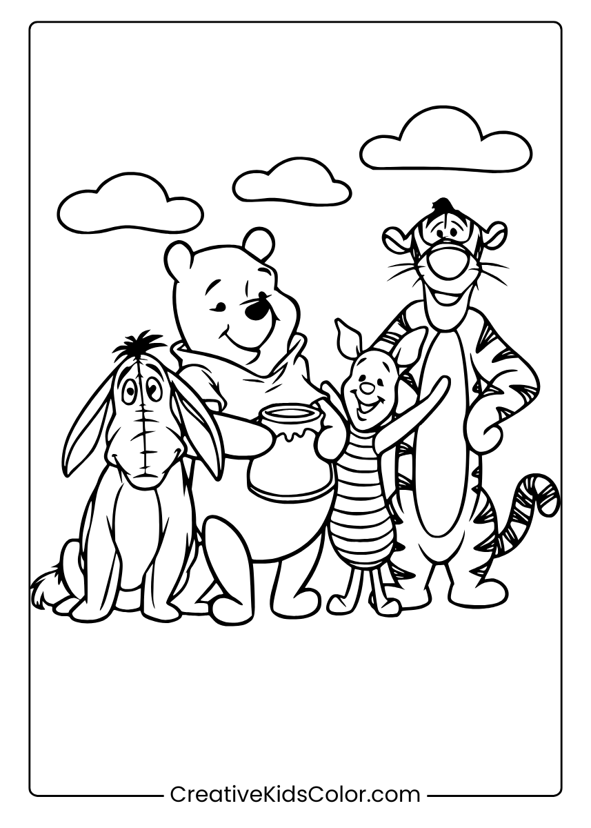 Eeyore Winnie The Pooh Coloring Pages 2025 